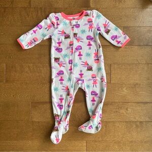 3/$10 CARTERS Toddler girl fleece pyjamas 18m